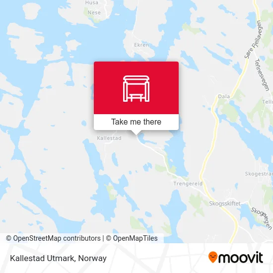 Kallestad Utmark map