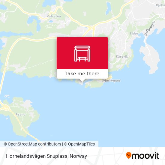 Hornelandsvågen Snuplass map