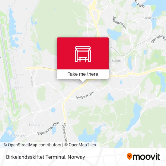 Birkelandsskiftet Terminal map