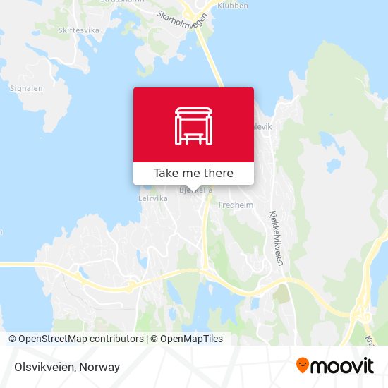 Olsvikveien map