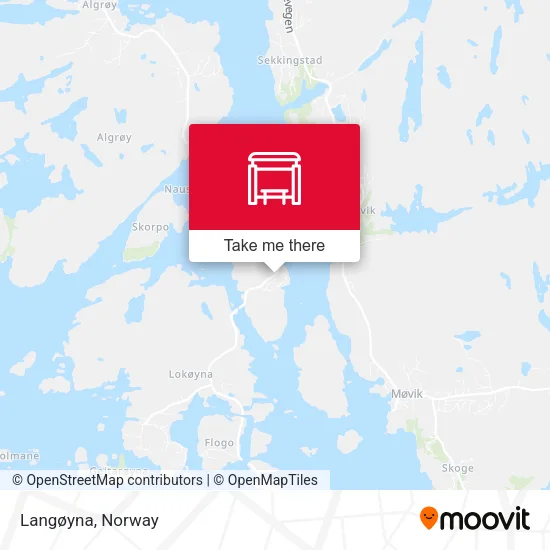 Langøyna map