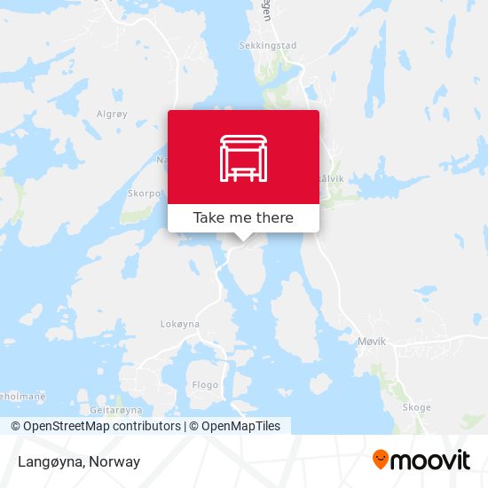 Langøyna map