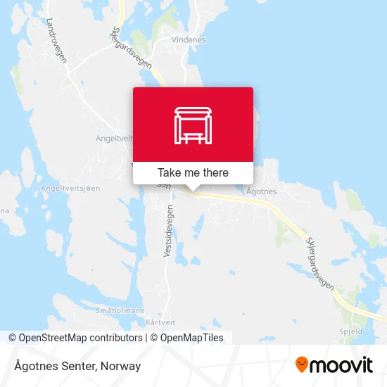 Ågotnes Senter map