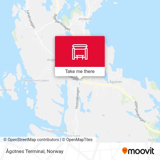 Ågotnes Terminal map