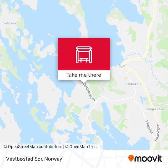 Vestbøstad Sør map