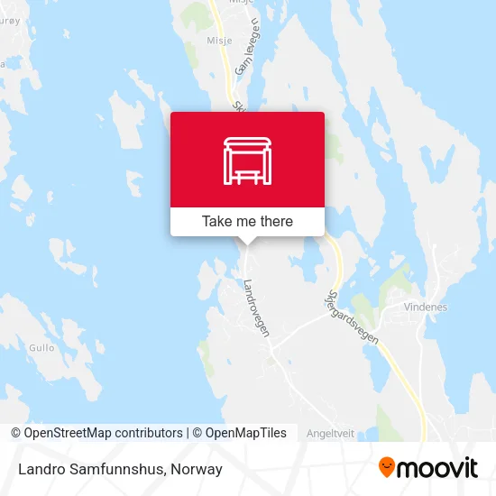 Landro Samfunnshus map