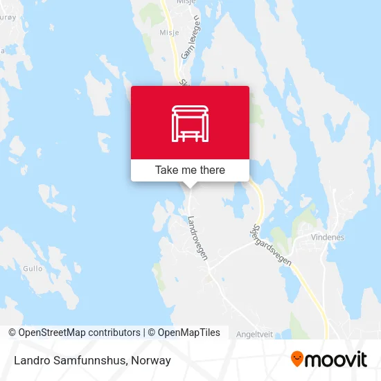 Landro Samfunnshus map