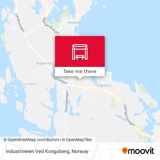 Industriveien Ved Kongsberg map