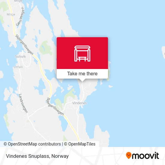 Vindenes Snuplass map