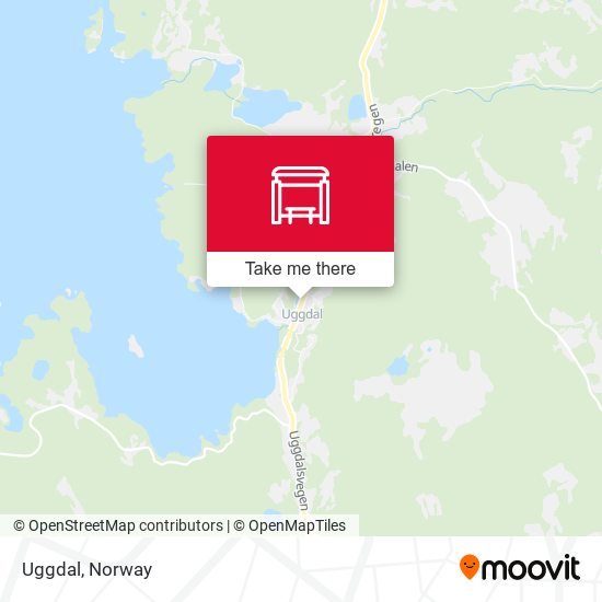 Uggdal map