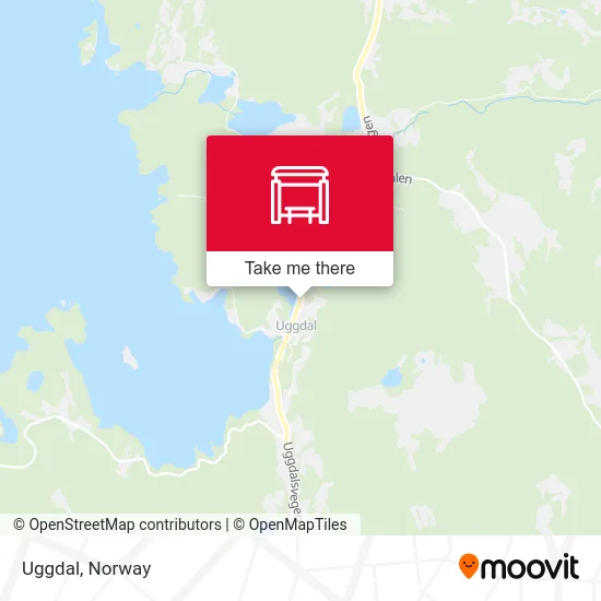 Uggdal map