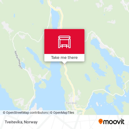 Tveitevika map