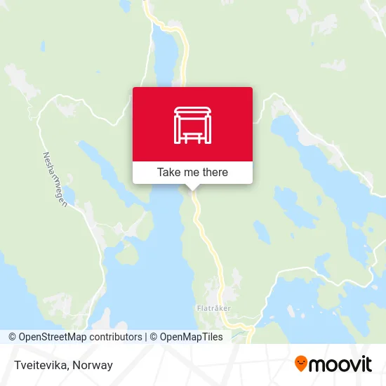 Tveitevika map