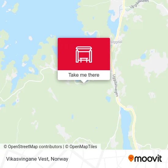 Vikasvingane Vest map