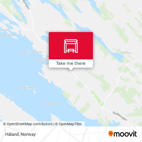 Håland map