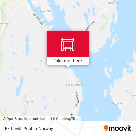 Ekrhovda Posten map