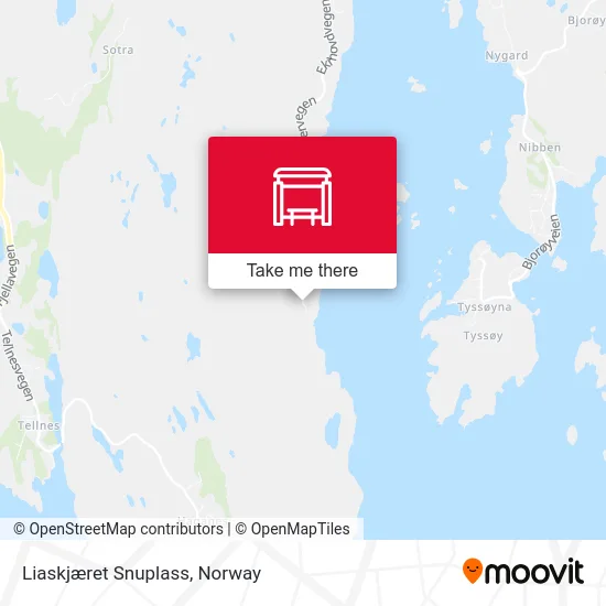Liaskjæret Snuplass map