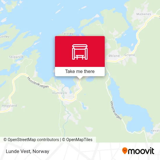 Lunde Vest map