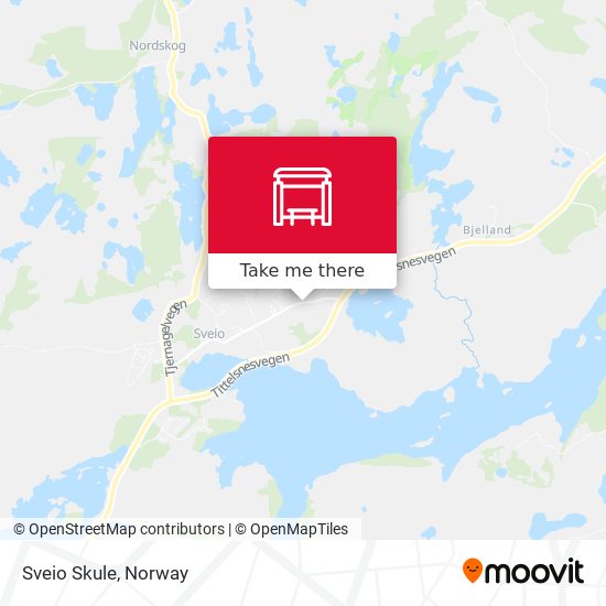 Sveio Skule map