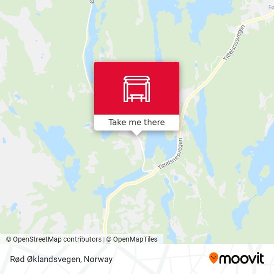Rød Øklandsvegen map