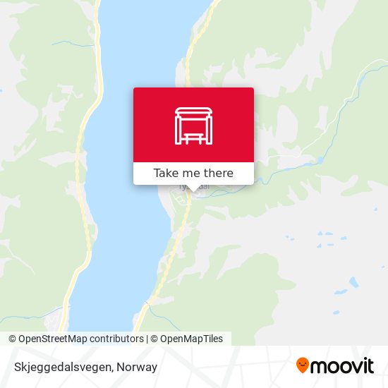 Skjeggedalsvegen map