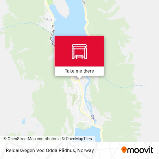 Røldalsvegen Ved Odda Rådhus map