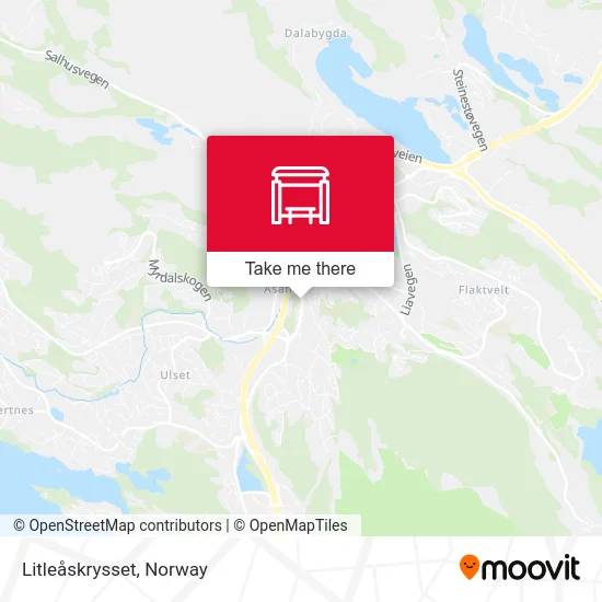 Litleåskrysset map