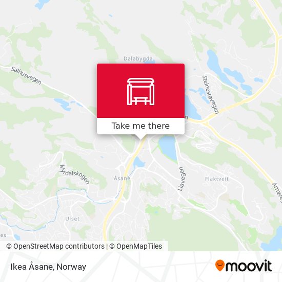 Ikea Åsane map