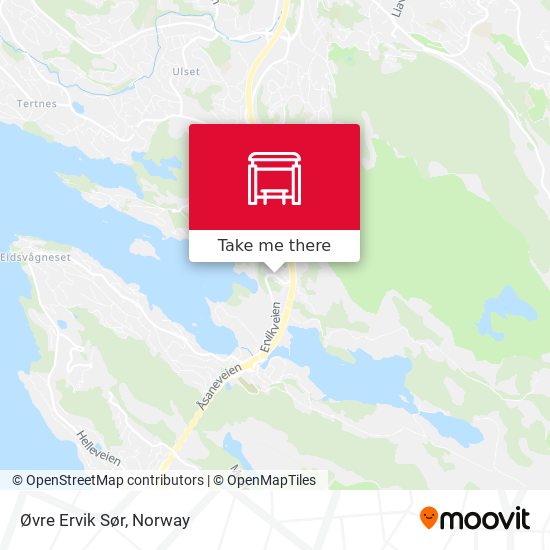 Øvre Ervik Sør map