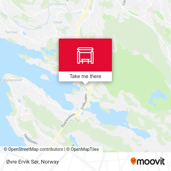 Øvre Ervik Sør map