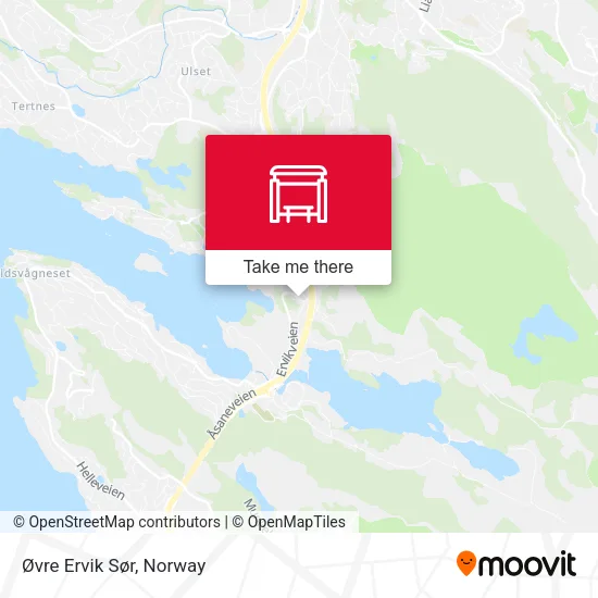 Øvre Ervik Sør map