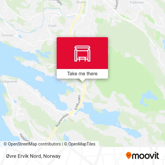 Øvre Ervik Nord map