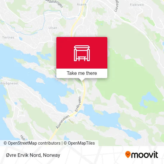 Øvre Ervik Nord map