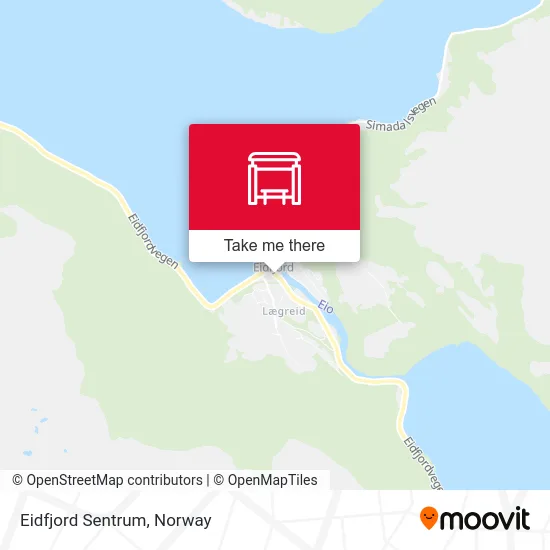 Eidfjord Sentrum map