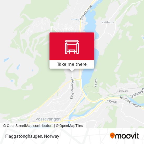 Flaggstonghaugen map