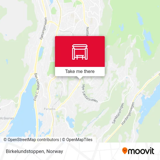 Birkelundstoppen map