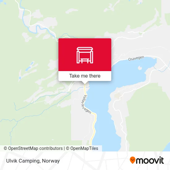 Ulvik Camping map