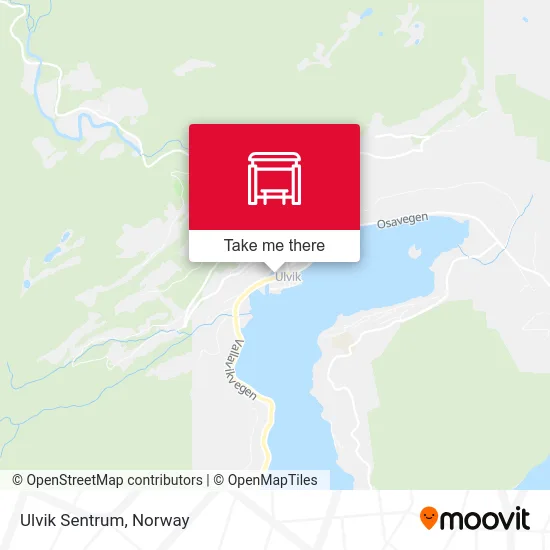 Ulvik Sentrum map
