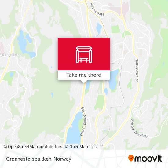 Grønnestølsbakken map