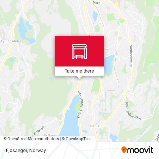 Fjøsanger map