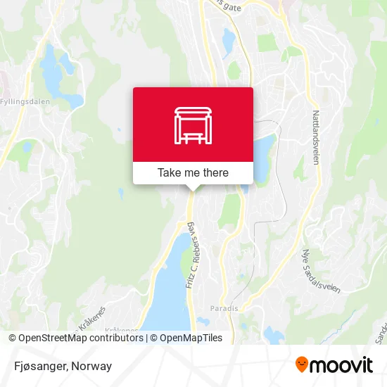 Fjøsanger map