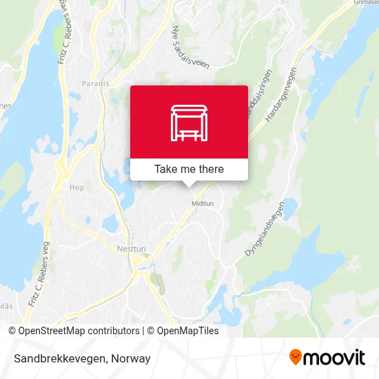 Sandbrekkevegen map