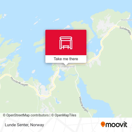 Lunde Senter map