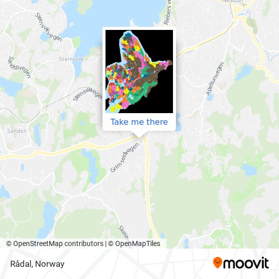 Rådal map