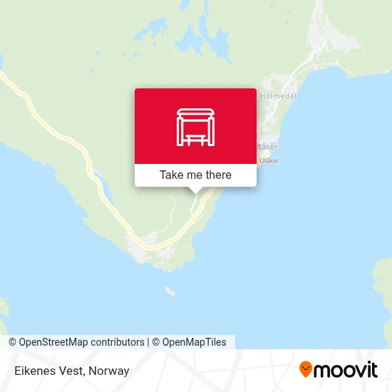 Eikenes Vest map