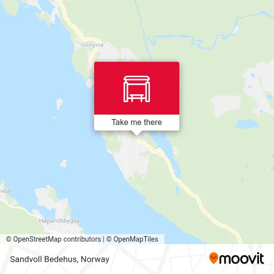 Sandvoll Bedehus map