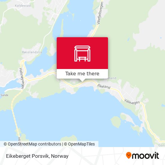 Eikeberget Porsvik map