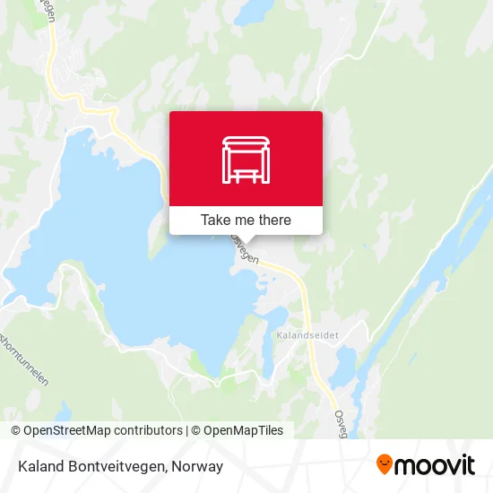 Kaland Bontveitvegen map