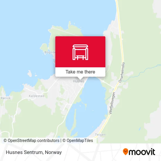 Husnes Sentrum map