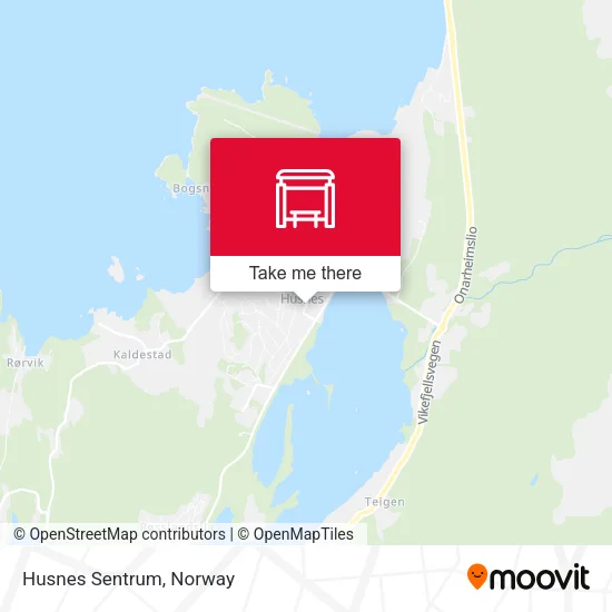 Husnes Sentrum map